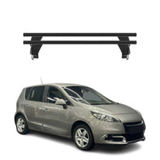 Menabo Barres de toit Transversales pour Renault Scenic III 2013-2016 Alu Noir
