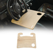 Table de volant de voiture en bois avec plateau de travail pratique en hêtre