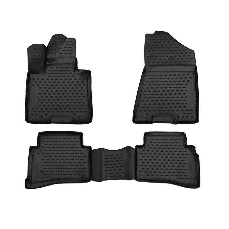 OMAC Tapis de sol pour Hyundai Tucson 2015-2020 en caoutchouc Noir