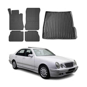Kit Tapis de sol et coffre pour Mercedes Classe E T-Modell S210 1996-2003 Noir