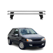 Menabo Barres de toit Transversales pour Ford Fiesta IV 1996-2002 Gris ABE 2x