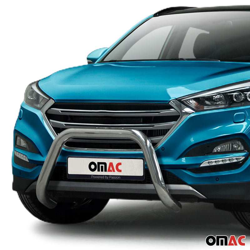 Pare-Buffle Avant Pour Hyundai Tucson 2015-2021 en Argent