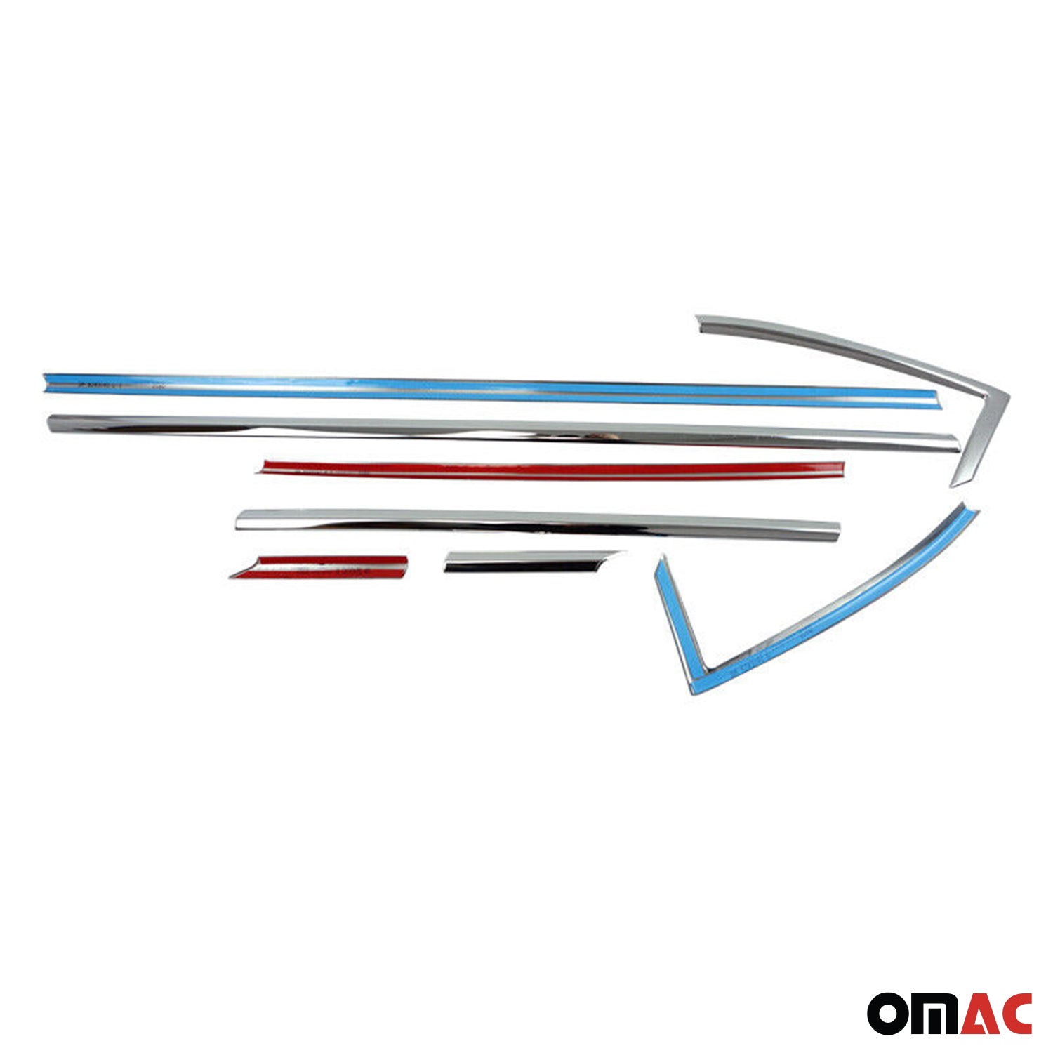 Garniture de Fenêtre pour Opel Astra K HB Acier Inox 8 Pcs
