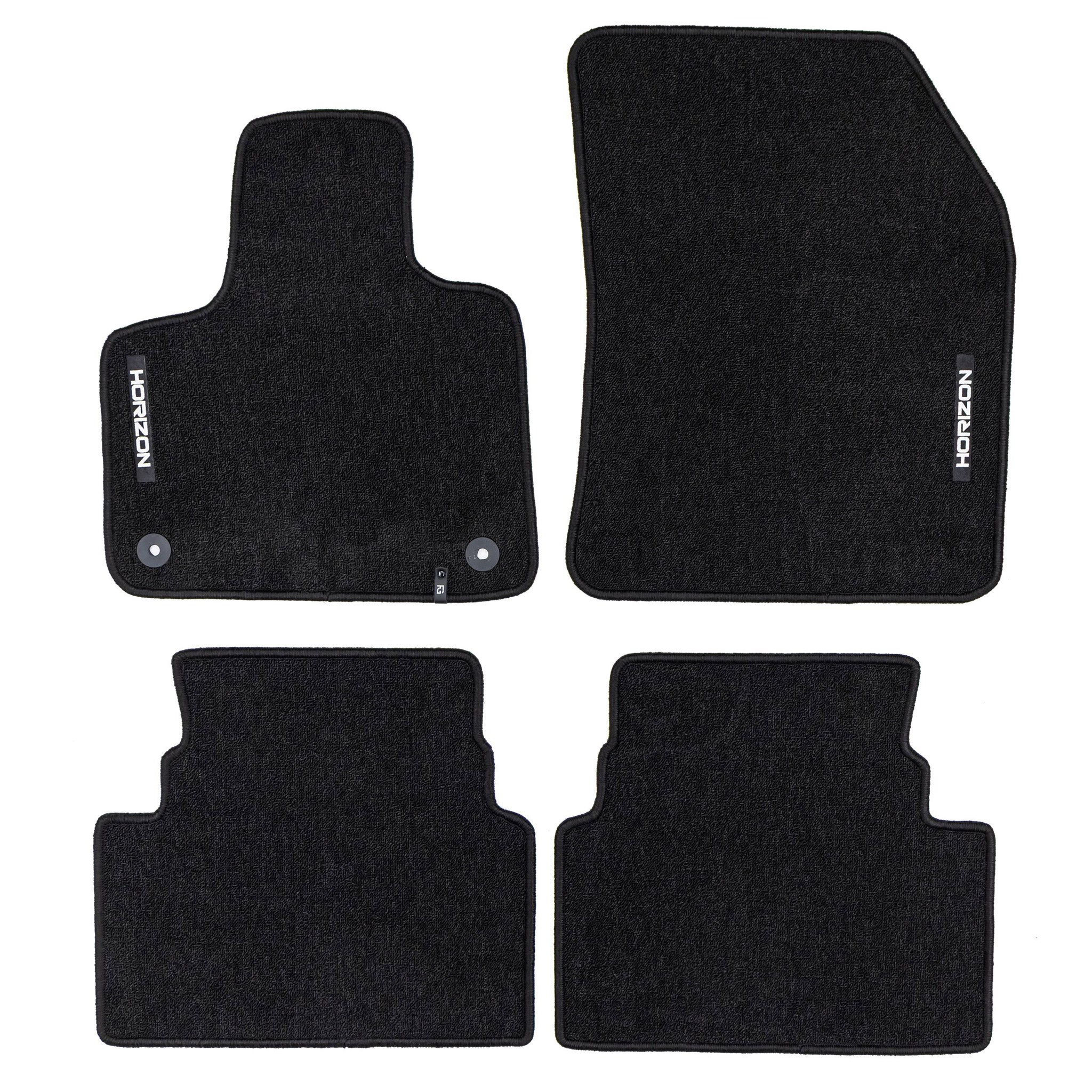 Tapis de Sol de Voiture pour Citroen C5 Aircross 2018-2025 Velours Noir 4Pcs