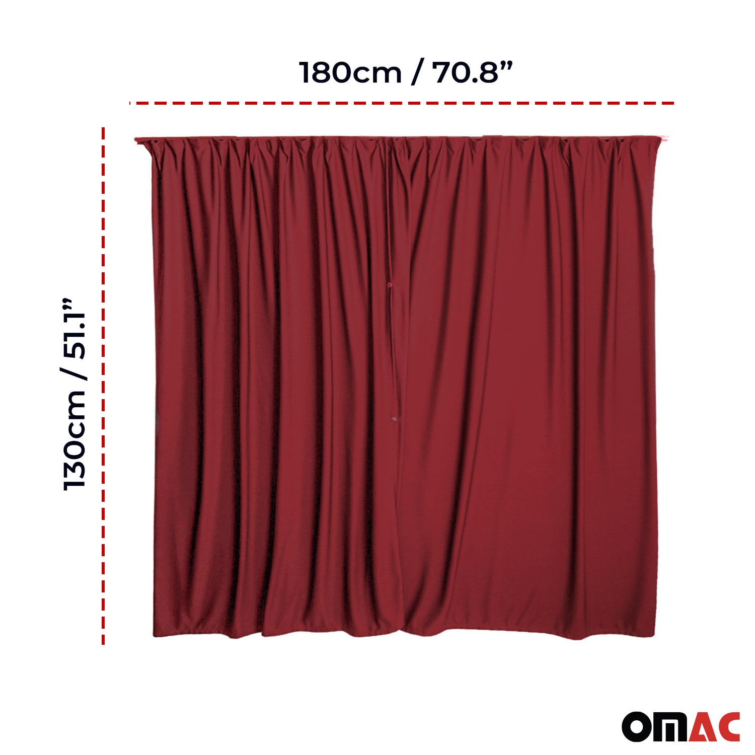 Rideaux De Porte Hayon Pour Citroen SpaceTourer Protection Solaire Rouge