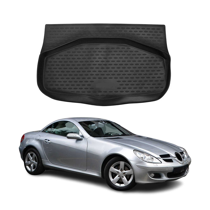 Tapis de Coffre pour Mercedes Classe SLK R171 2004-2011 caoutchouc TPE 3D Noir