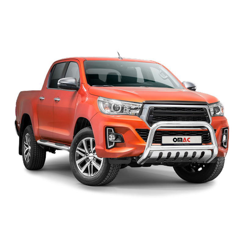 Pare-Buffle Avant Pour Toyota Hilux 2018-2020 Acier Inox