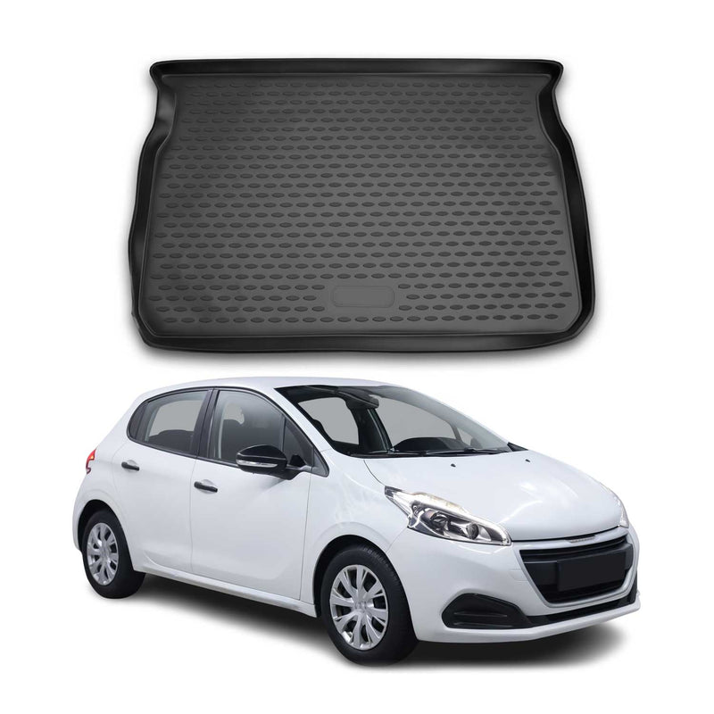 OMAC Tapis de coffre pour Peugeot 208 2012-2019 sur mesure en caoutchouc