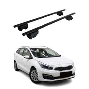 Barres de toit Transversales pour Kia Cee'D JD 2012-2018 ABE Noir