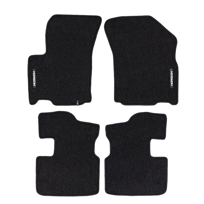 Tapis de Sol de Voiture pour Fiat Sedici 2005-2014 Velours Imperméable 4Pcs