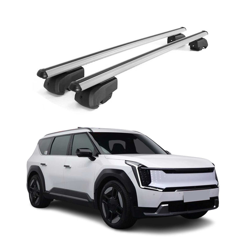 Barres de toit Transversales pour Kia EV9 2023-2025 Alu ABE