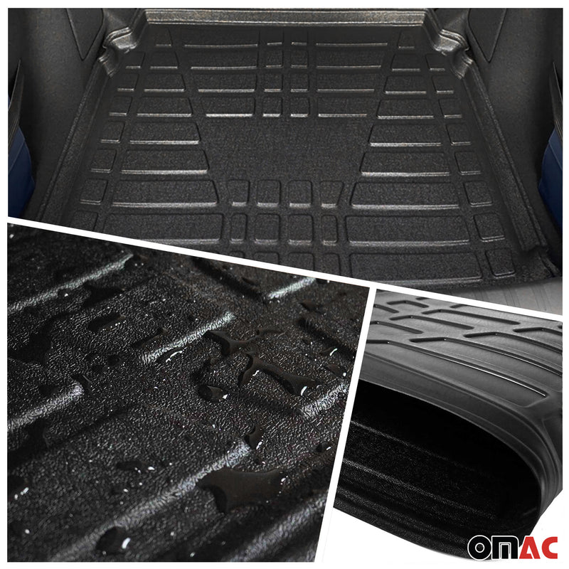 Kit Tapis de sol et coffre pour Peugeot 3008 2009-2016 en Caoutchouc Noir