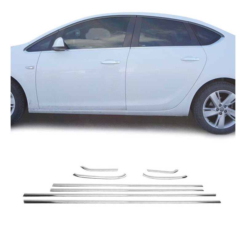 Garniture de Fenêtre pour Opel Astra J HB 2010-2015 Acier Inox 8Pcs