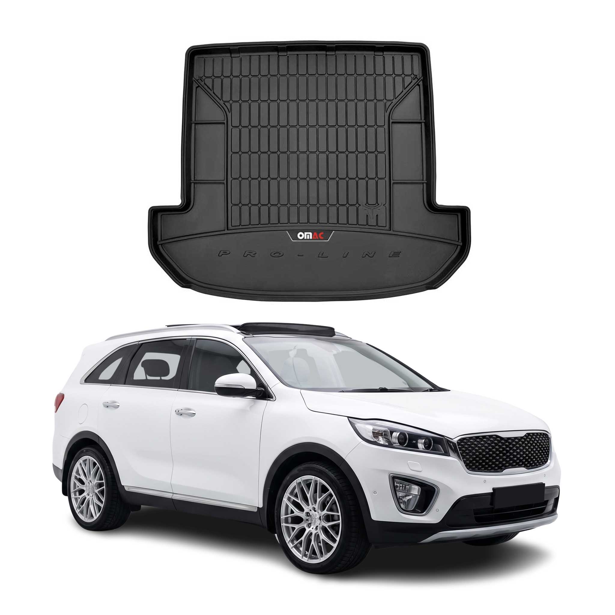 Tapis de Coffre pour Kia Sorento 2015-2022 TPE Noir