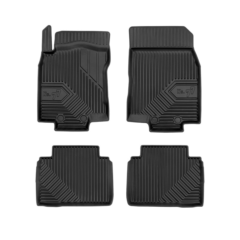 Tapis de Sol de Voiture No.77 pour Nissan X-Trail III 2017-2021 FL TPE Noir 4Pcs