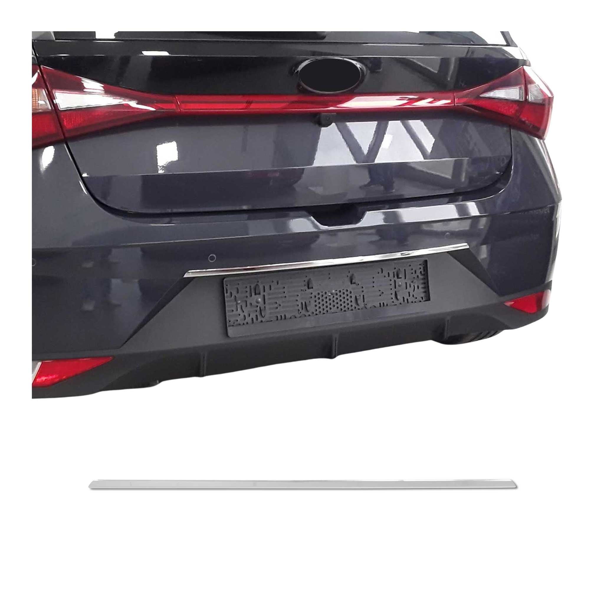 Couvercle de poignée de hayon pour Audi Q7 4LB 06-10 PRE FL acier inox Chromé