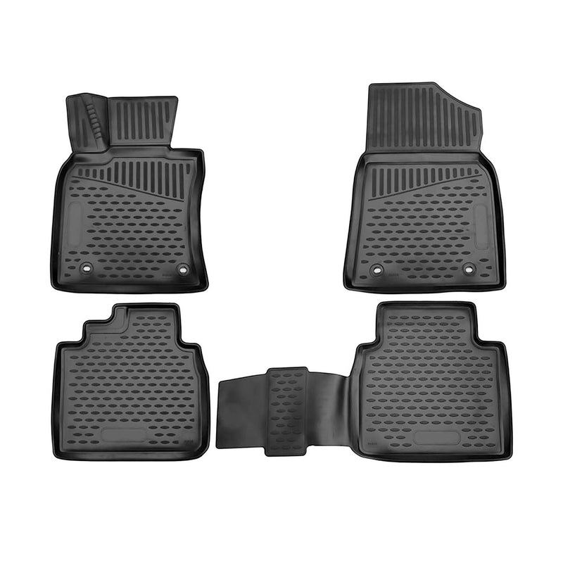 Tapis de sol pour Lexus ES 2018-2024 en caoutchouc TPE 3D Noir 4Pcs