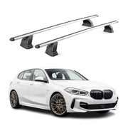 Barres de toit transversales Alu pour BMW Serie 1 F40 2019-2024 TÜV Gris 2Pcs