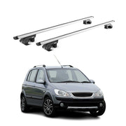 Barres de toit transversales pour Hyundai Getz Cross TB 2006-11 Alu Gris 2x ABE