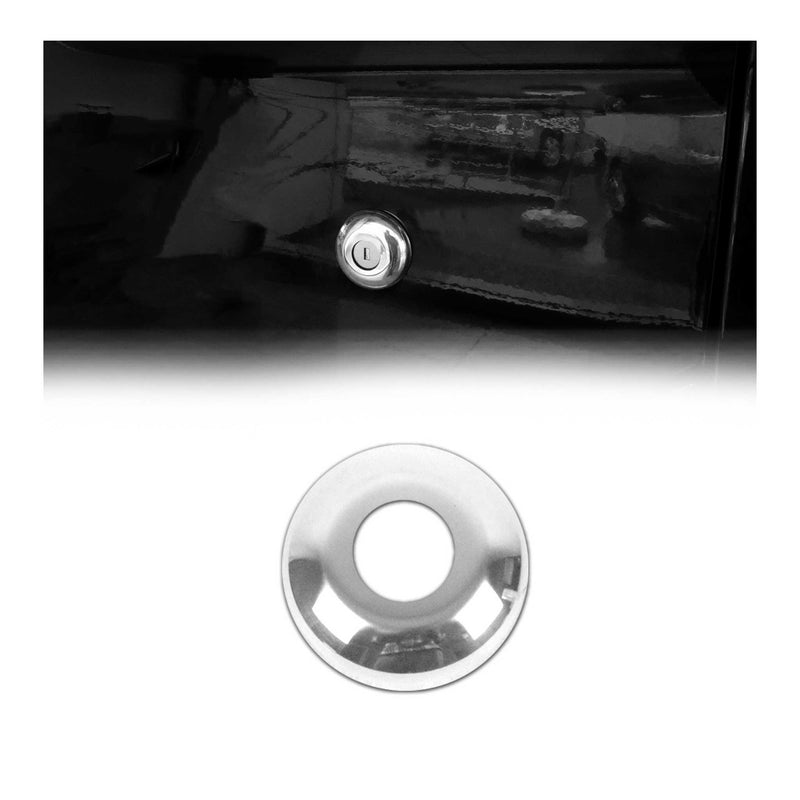 Couverture de Serrure de Poignée de Porte pour Ford Transit 2014-2021 Acier Inox