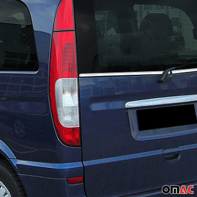 Garniture de Fenêtre de Hayon pour Mercedes Vito W639 2003-2014 Acier Inox 2Pcs