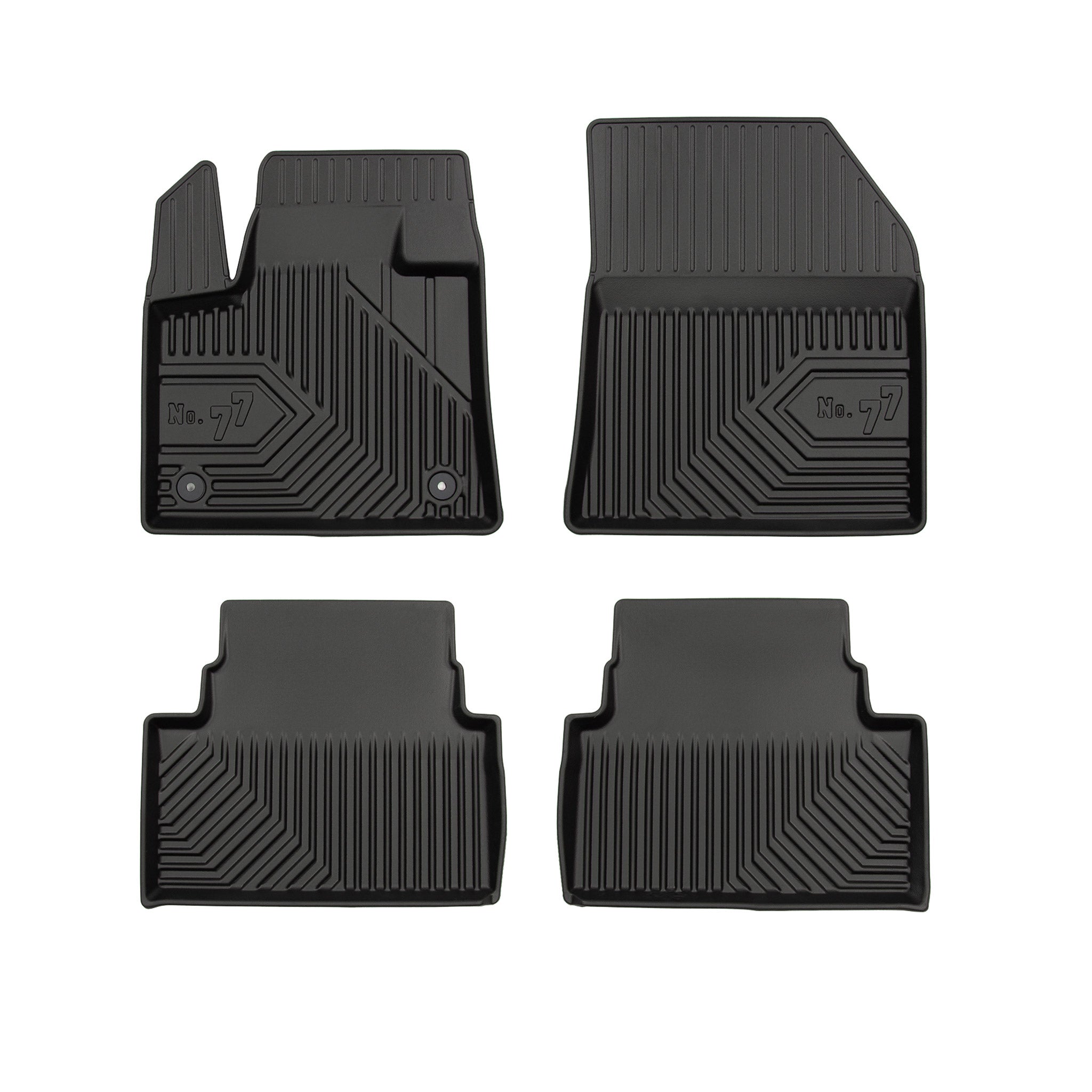Tapis de Sol de Voiture pour Citroen C5 Aircross 2018-2025 TPE Durable Noir 4Pcs