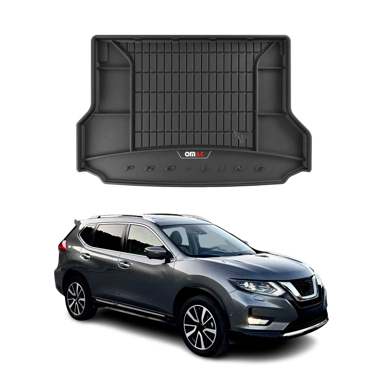 Tapis de Coffre pour Nissan X-Trail III T32 2017-2021 Facelift TPE Noir