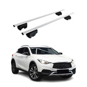 Barres de toit Transversales pour Infiniti QX30 2017-2019 Fer Argent ABE