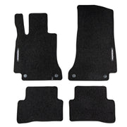 Tapis de sol pour Mercedes-Benz Classe C W205 S205 2014-2021 Velours Noir 4Pcs