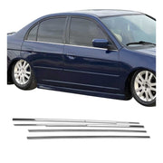 Garniture de Fenêtre pour Honda Civic Berline 2000-2005 Acier Inox 4Pcs