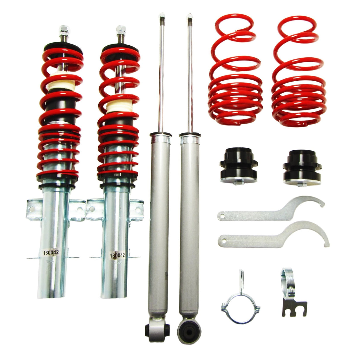 JOM Redline Combinés Filetés pour Audi A1 8X 1.2 TFSI/ 1.4 TFSI/1.6 TDI/ 2.0 TDI