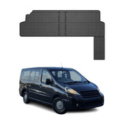 Tapis de Sol pour Fiat Scudo II 2007-2016 2ème rangée de sièges Caoutchouc Noir