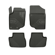 Tapis de Sol de Voiture pour Peugeot 207 2006-2014 TPE Antidérapant Noir 4Pcs