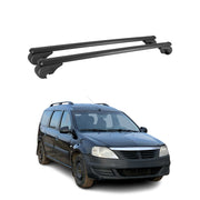 Barres de toit Transversales pour Dacia Logan MCV 2007-2012 Aluminium Noir