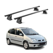 Barres de toit transversales acier pour Renault Scenic I 1996-2003 TÜV Noir 2Pcs
