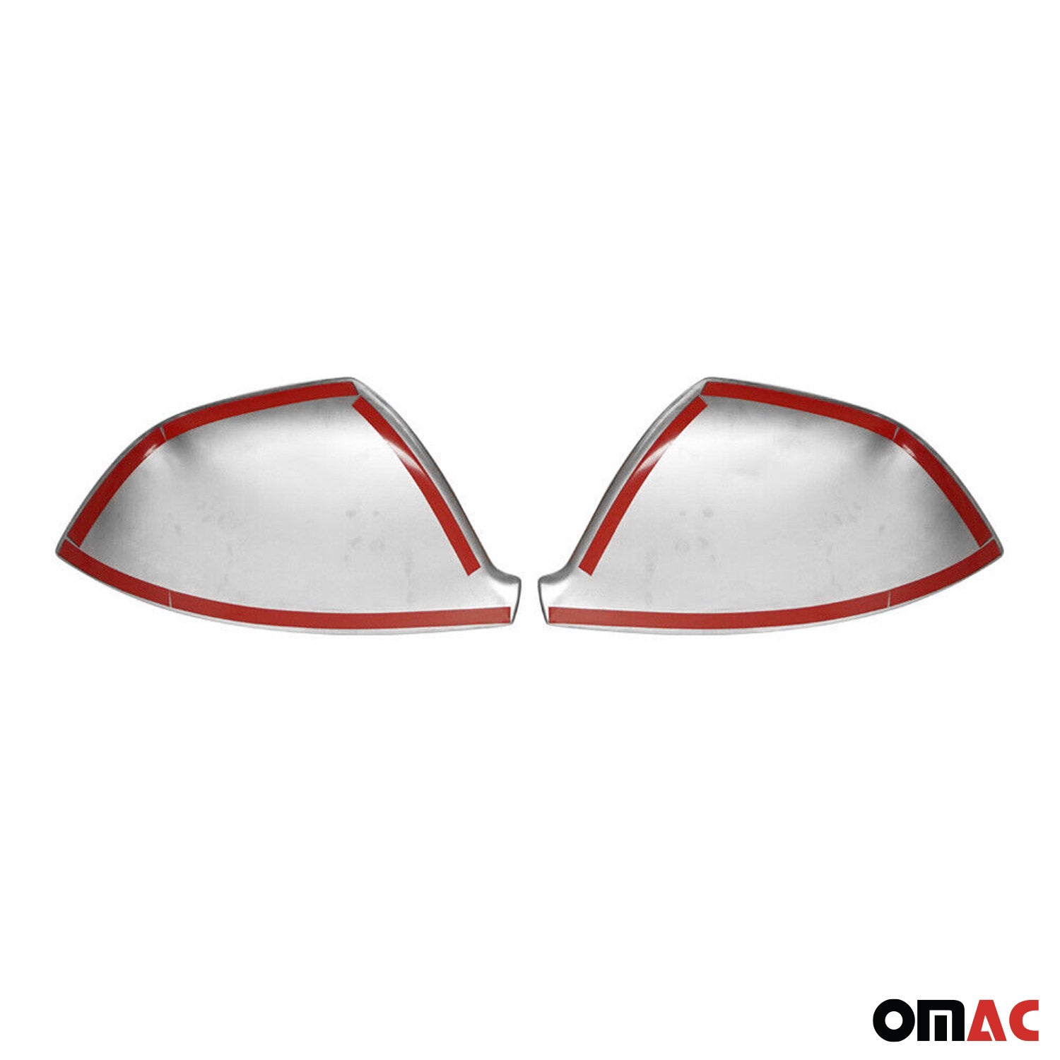 Coques de Rétroviseurs pour VW T6 T6.1 Transporter 2015-2024 Acier Chromé Argent