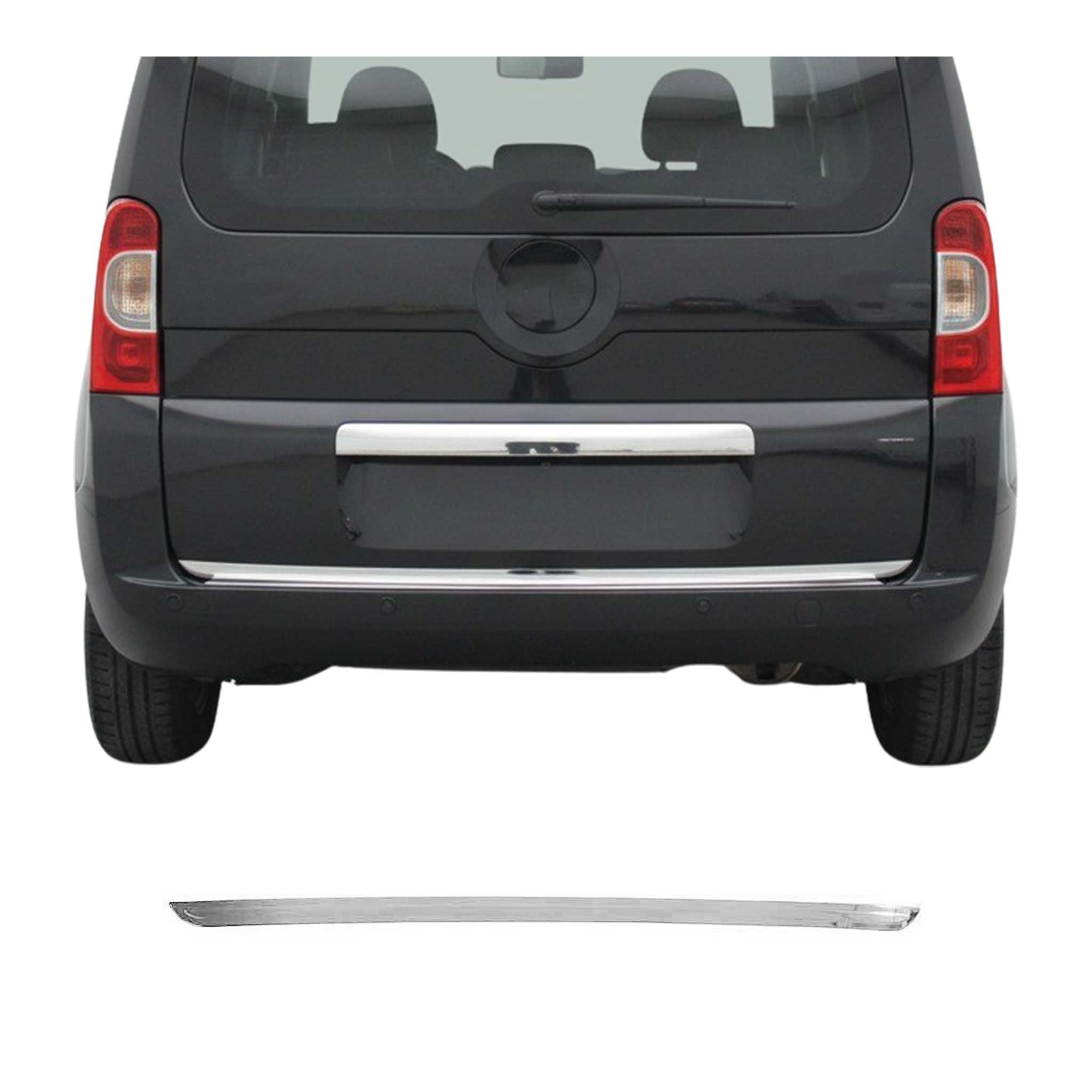 Garniture de Hayon Coffre pour Peugeot Bipper 2008-2021 acier inox