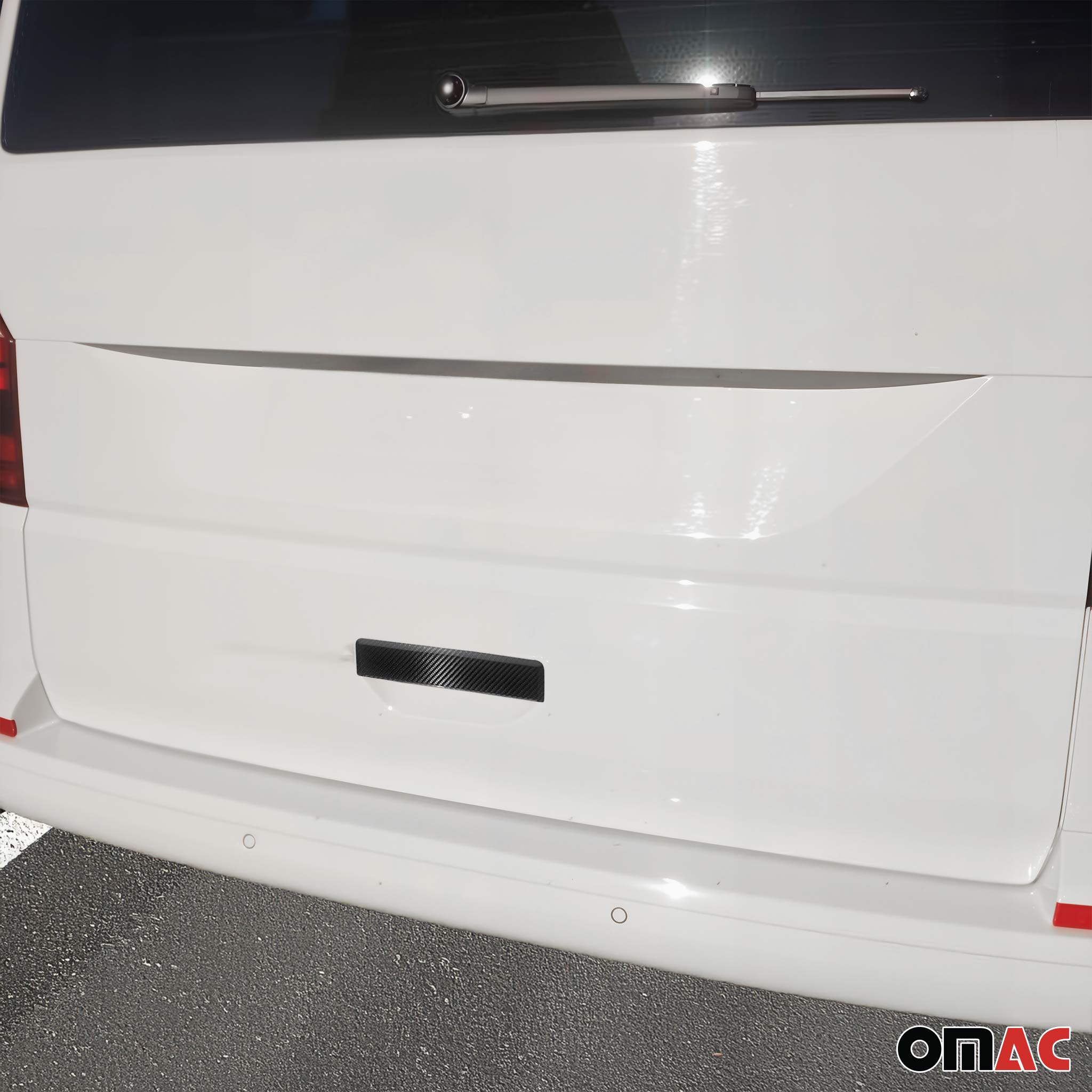 Couverture de poignée de porte Hayon pour VW Multivan T6 Carbone Noir