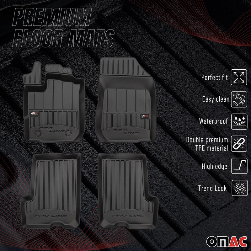 Tapis de Sol pour Dacia Logan 2006-2013 TPE Noir
