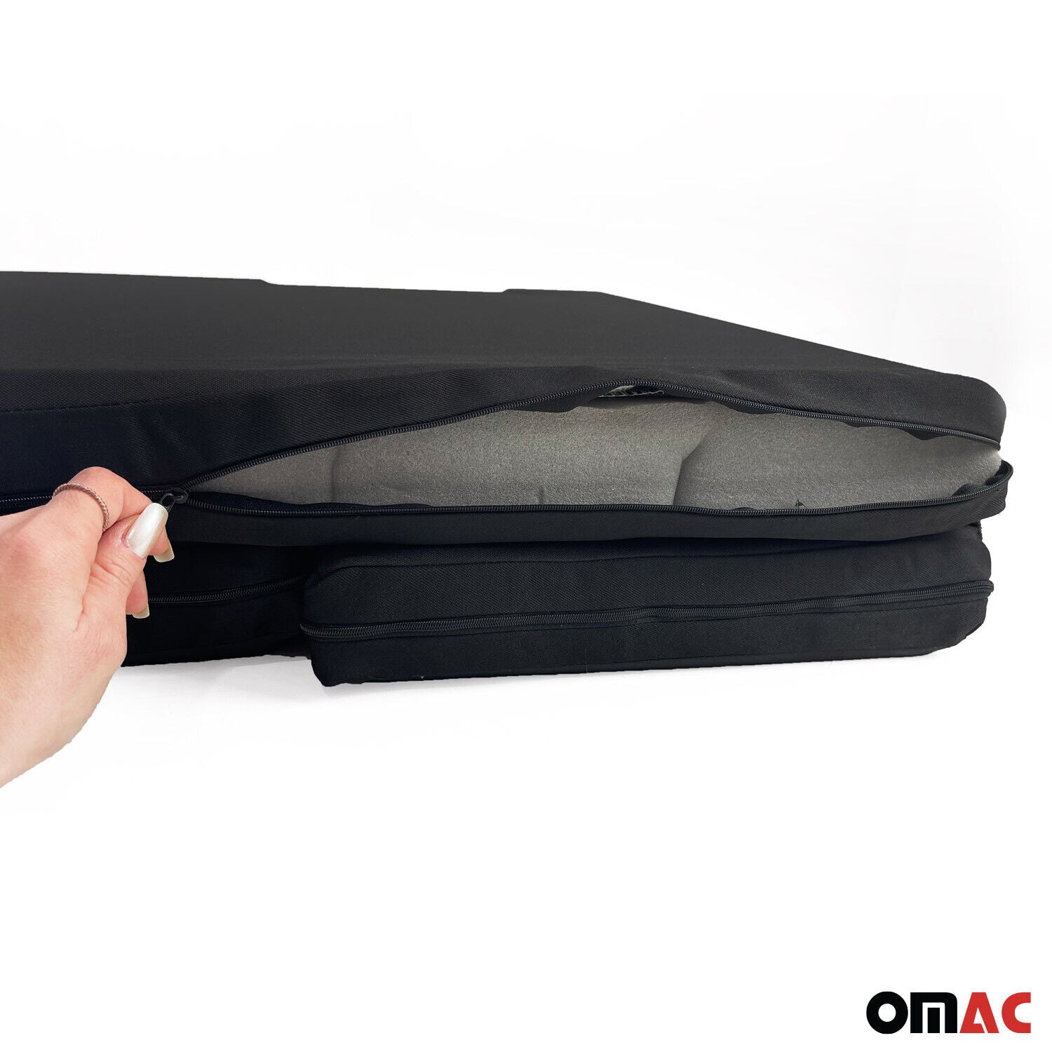 OMAC Matelas de Camping Pliable pour VW Crafter 2006-2026 Polyester Noir 1 Pc