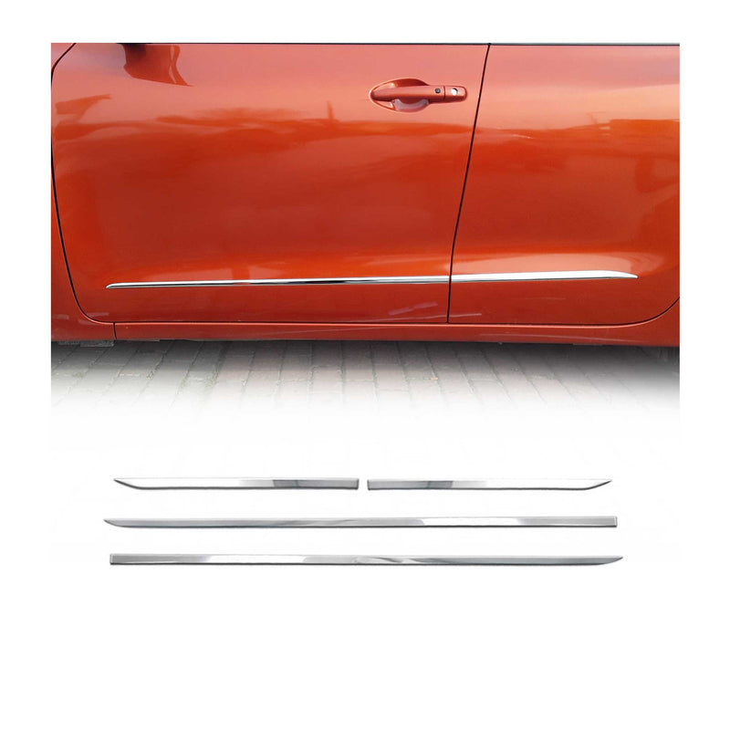 Garniture Baguette de porte latérale pour Hyundai i10 2020-2025 HB inox 4Pcs
