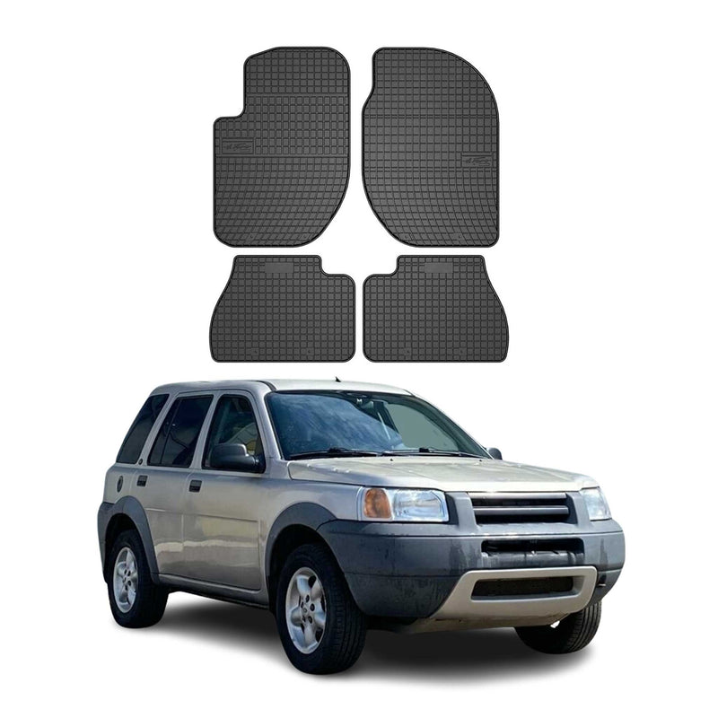 Tapis de Sol pour Land Rover Freelander 1996-2006 Caoutchouc Noir
