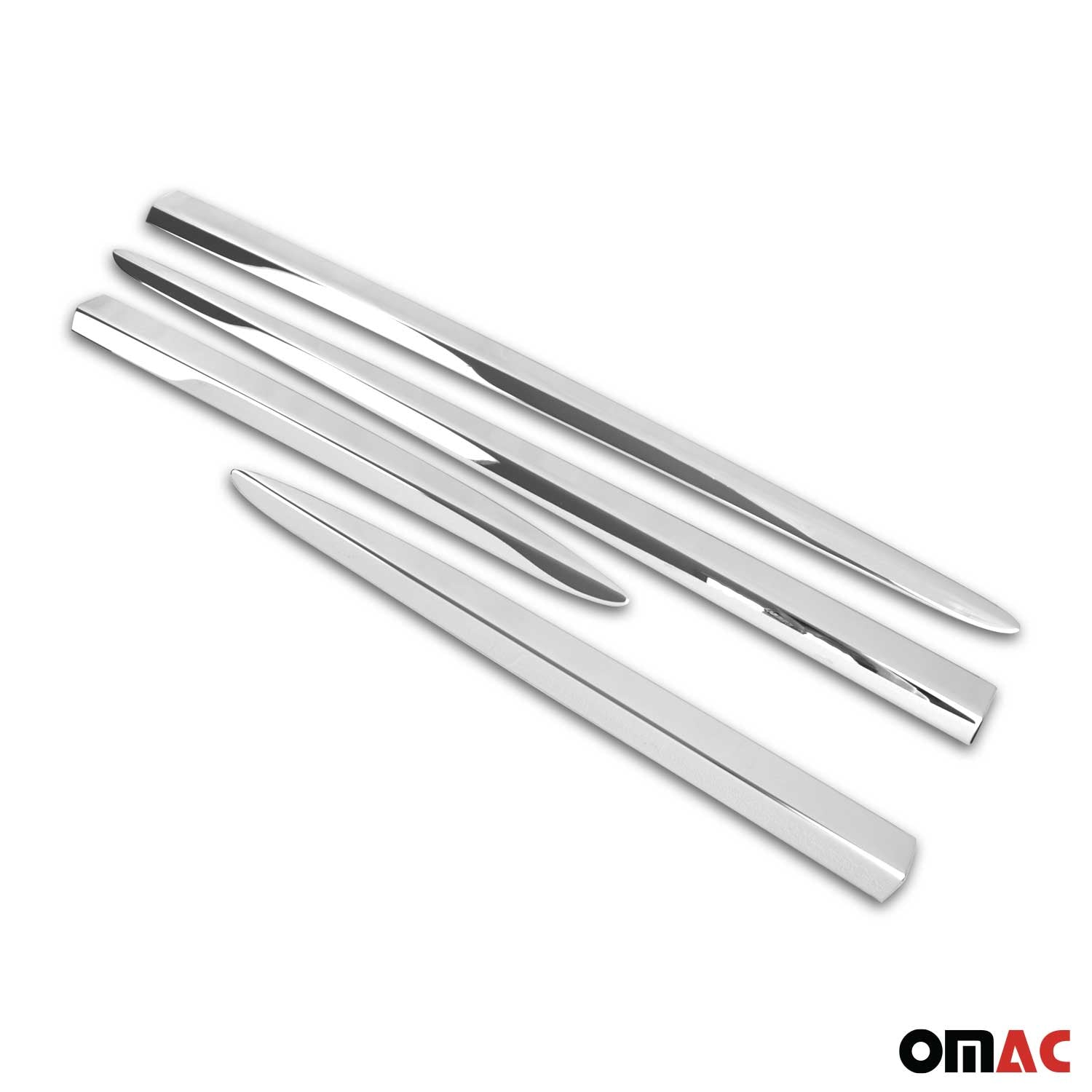 Garniture Baguette de porte latérale pour Fiat 500X 2015-2026 en acier inox 4Pcs