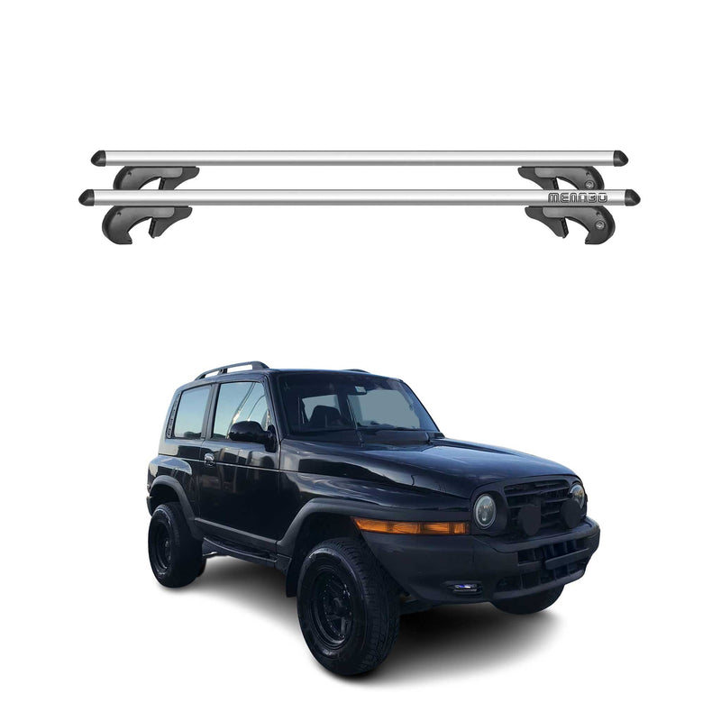 Barres de toit pour Ssangyong Korando 1997-2005 90kg Aluminium Gris 2tlg