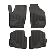 Tapis de Sol de Voiture pour Skoda Fabia I 1999-2008 TPE Antidérapant Noir 4Pcs