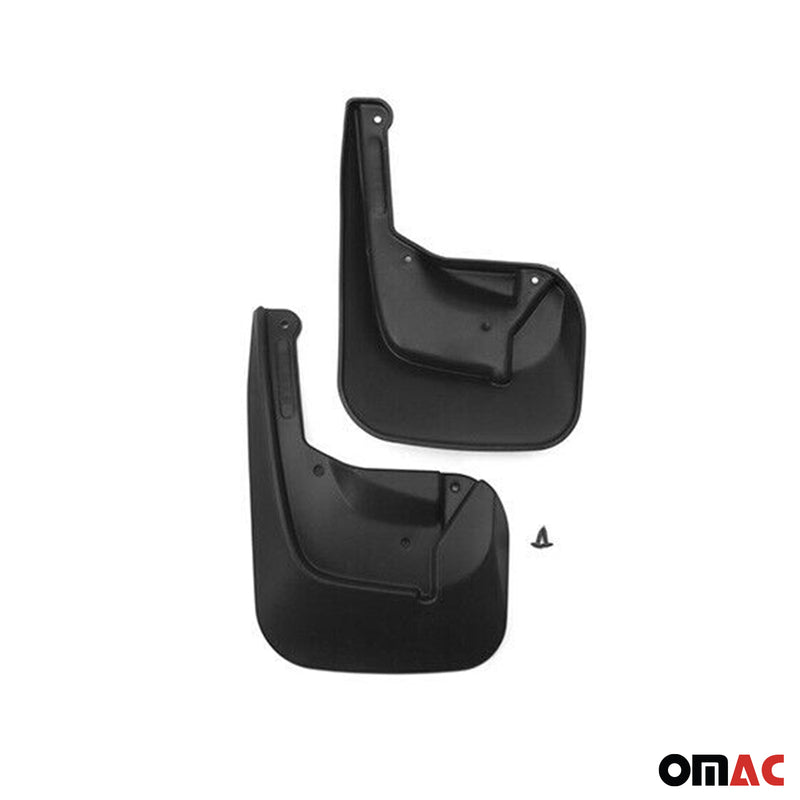 Bavettes Garde Boue pour Ssangyong Korando 2012-2025 Avant et Arrière Noir 4Pcs