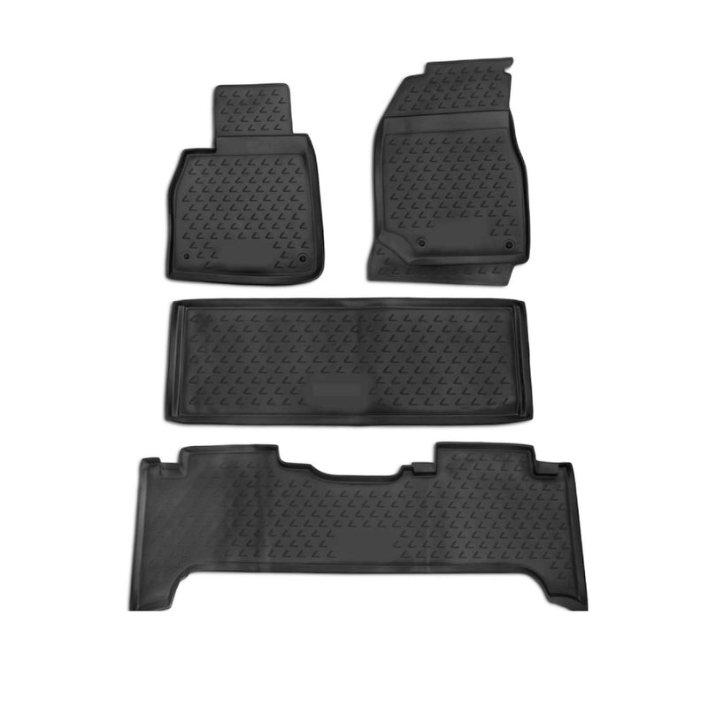 Tapis de sol pour Lexus LX470 1998-2007 en caoutchouc TPE 3D Noir 4Pcs