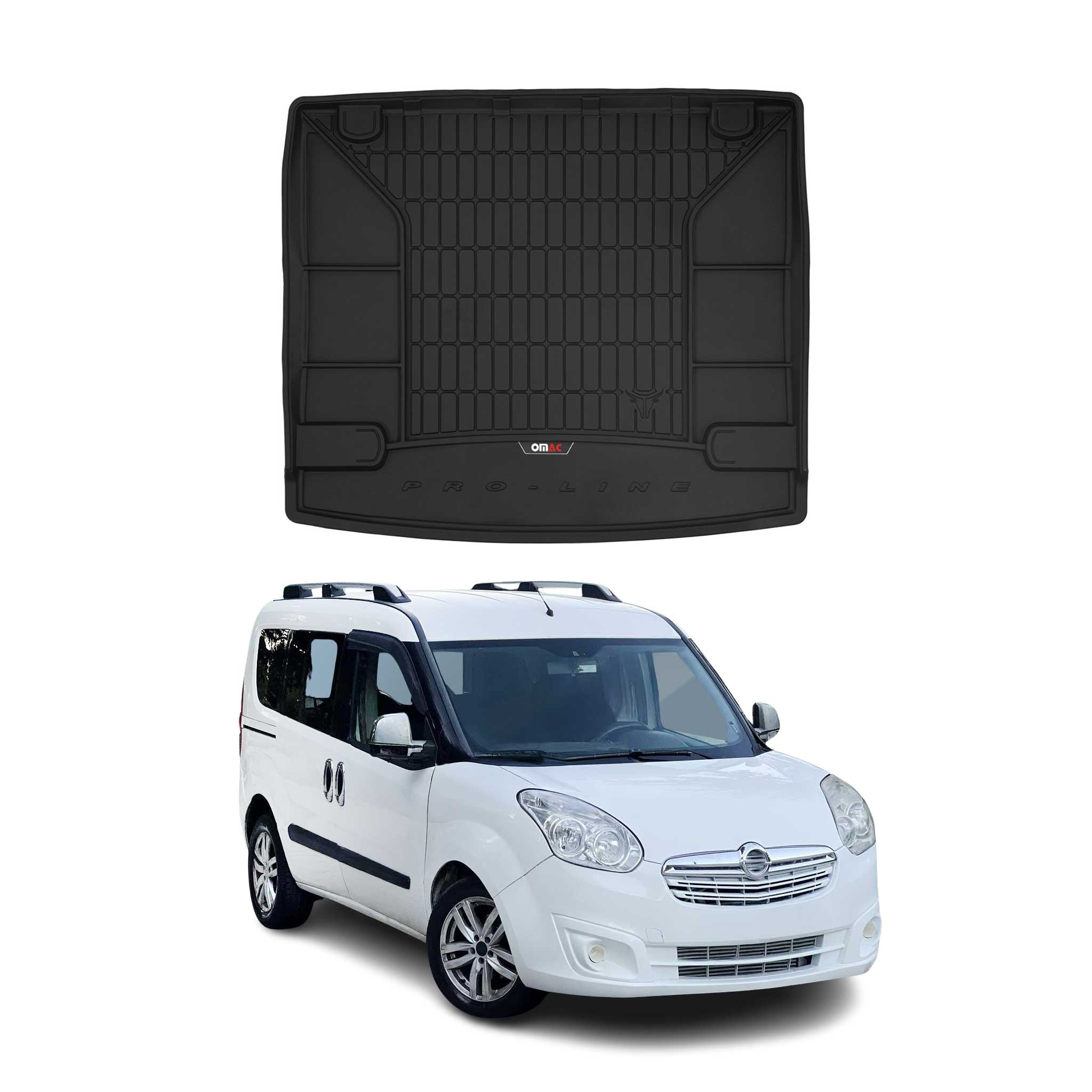 Tapis de Coffre pour Opel Combo D 2011-2018 TPE Noir