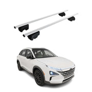 Barres de toit Transversales pour Hyundai Nexo 2019-2026 ABE Gris 2x