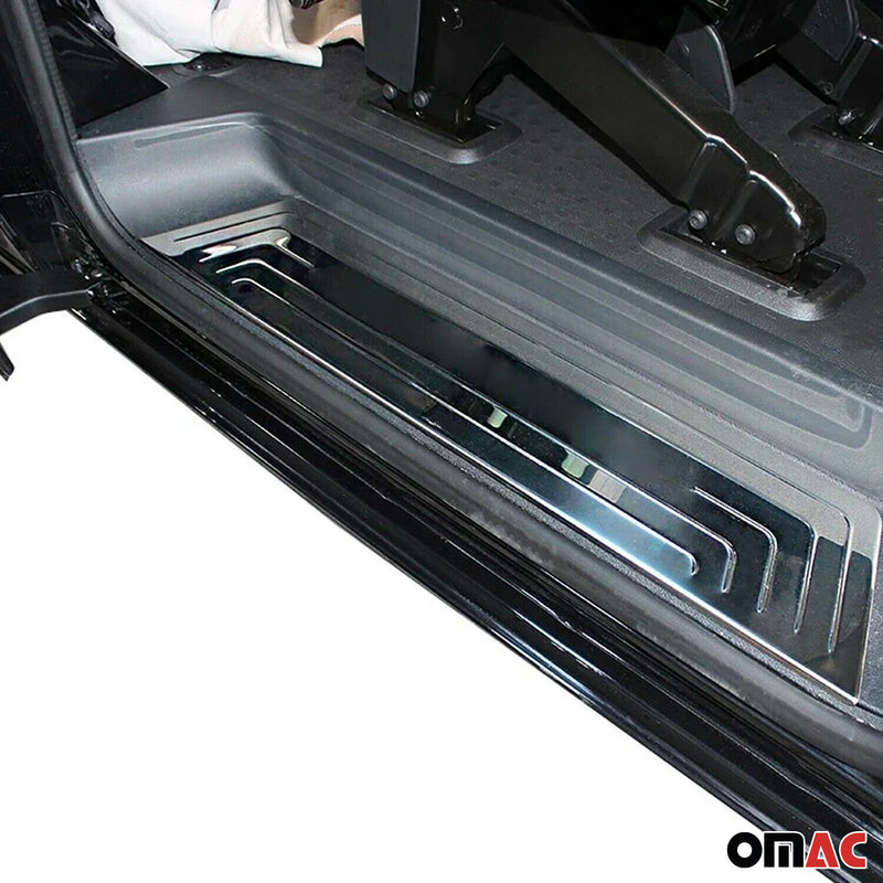 Protection Seuils de Portes pour VW T6 T6.1 Transporter 2015-2024 Inox Chromé 3x
